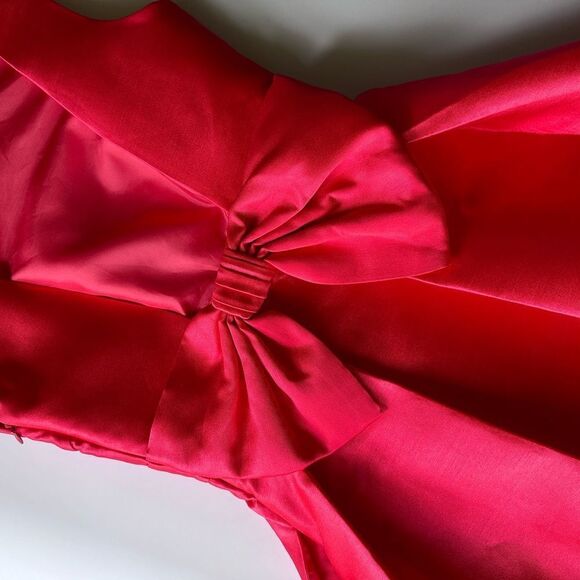 Kate Spade Open Back Bow Mini Party Dress in Pink Silk Blend Size 0 - Picture 7 of 16